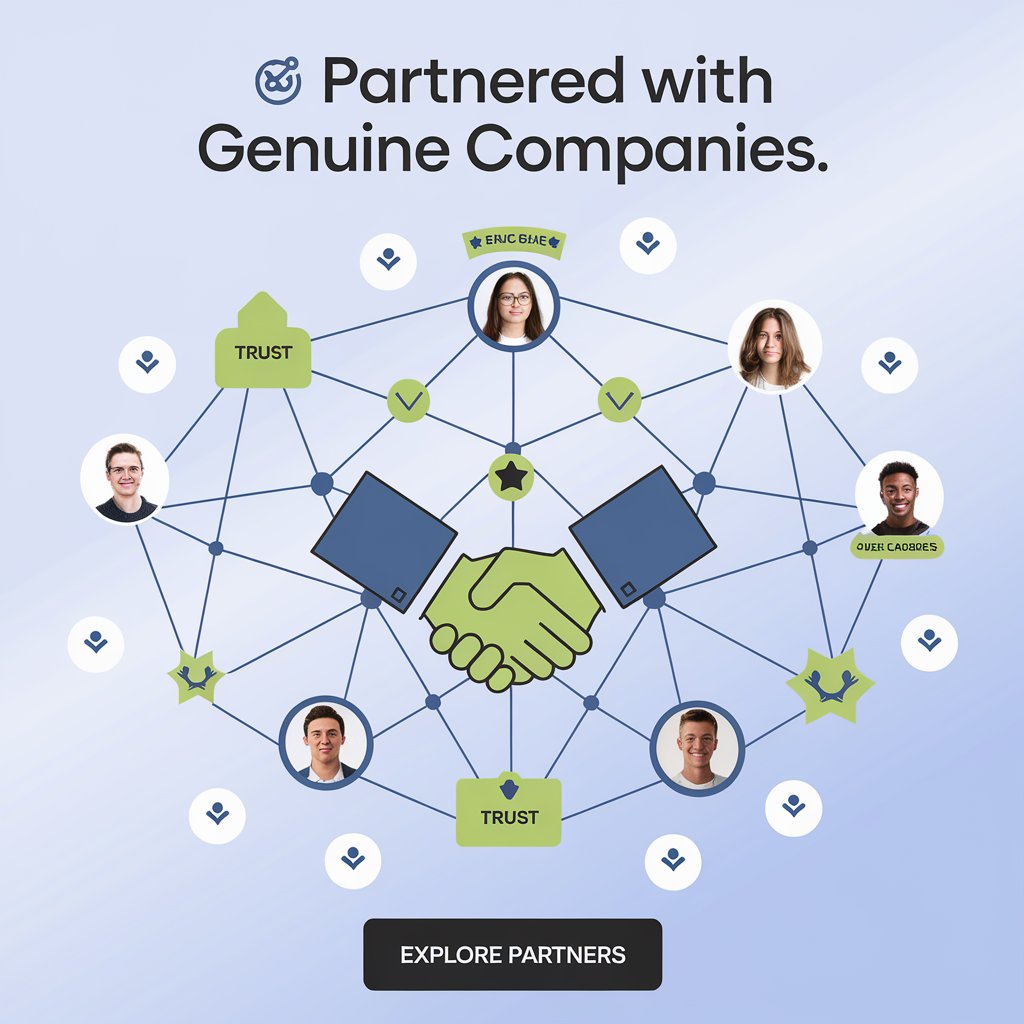 🏢 Partnered with Genuine Companies